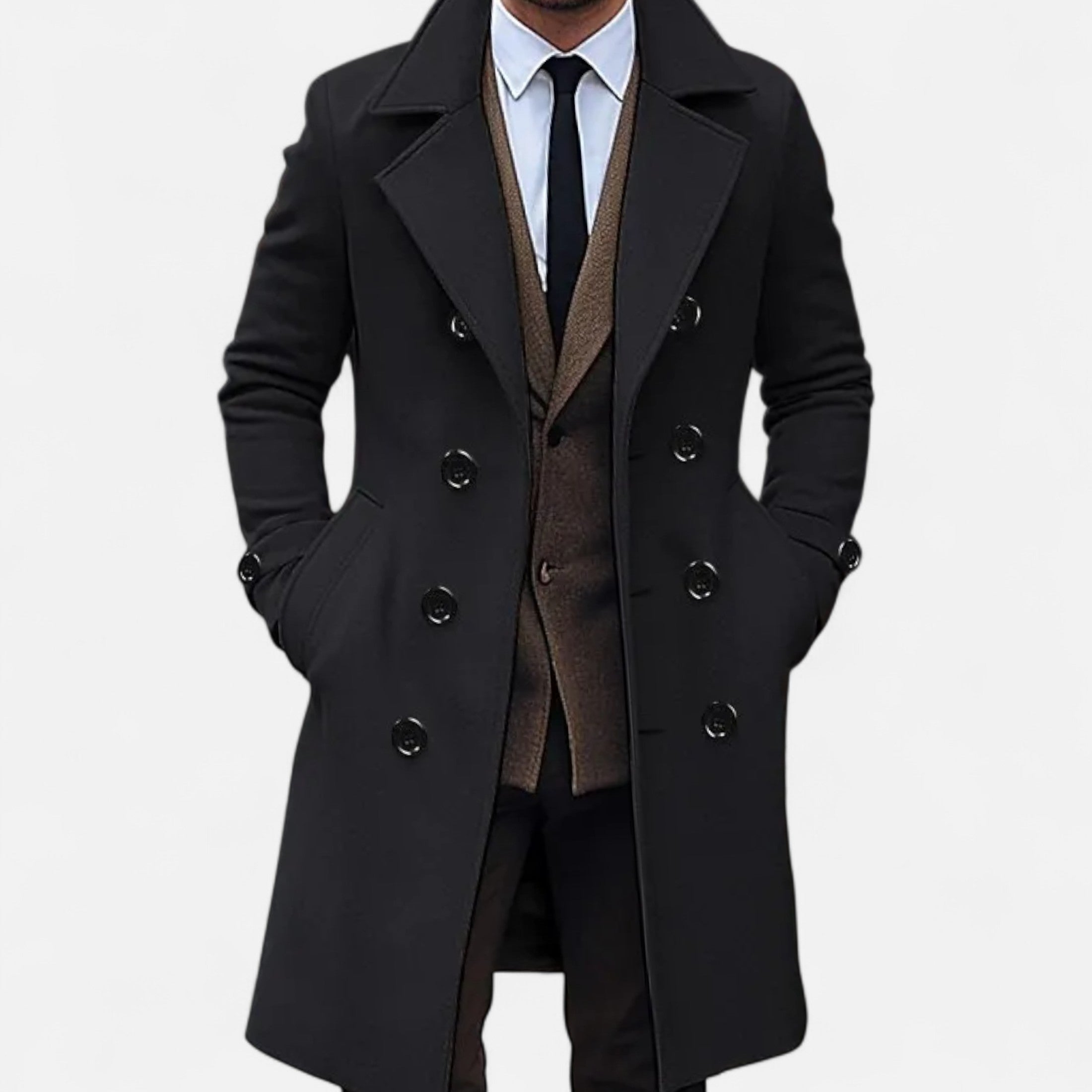 Devinton | Men's Double-Breasted Winter Coat