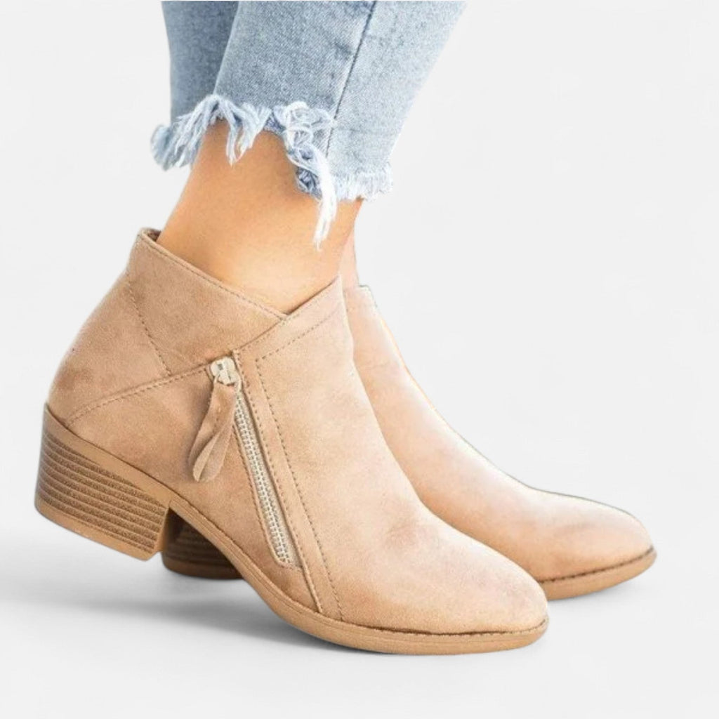 Devinton | Women's Orthopedic Leather Boots – Therapeutic Comfort, Sophisticated Style