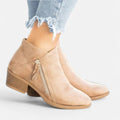Devinton | Women's Block Heel Ankle Boots