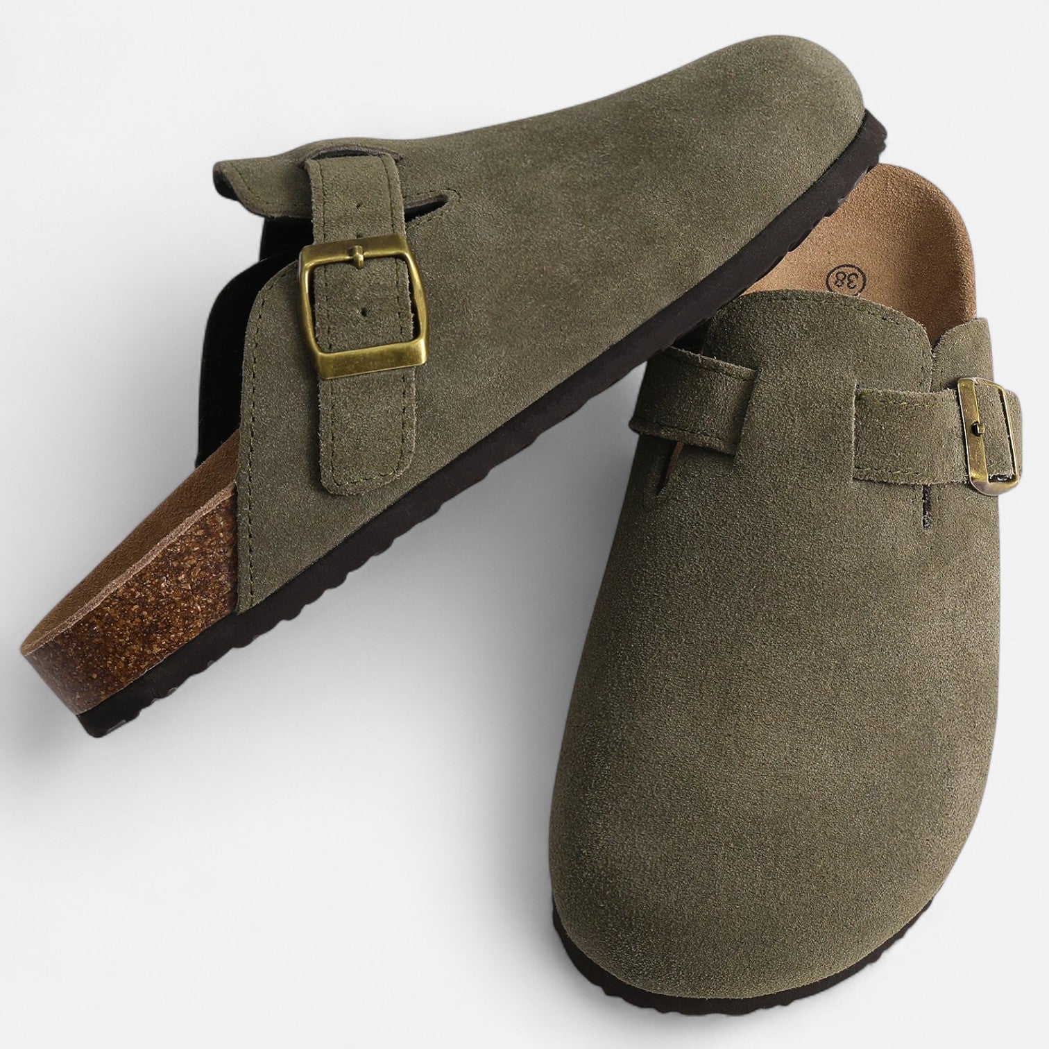 Herre Clogs Ruskind Spænde Sommer Komfort Slip On