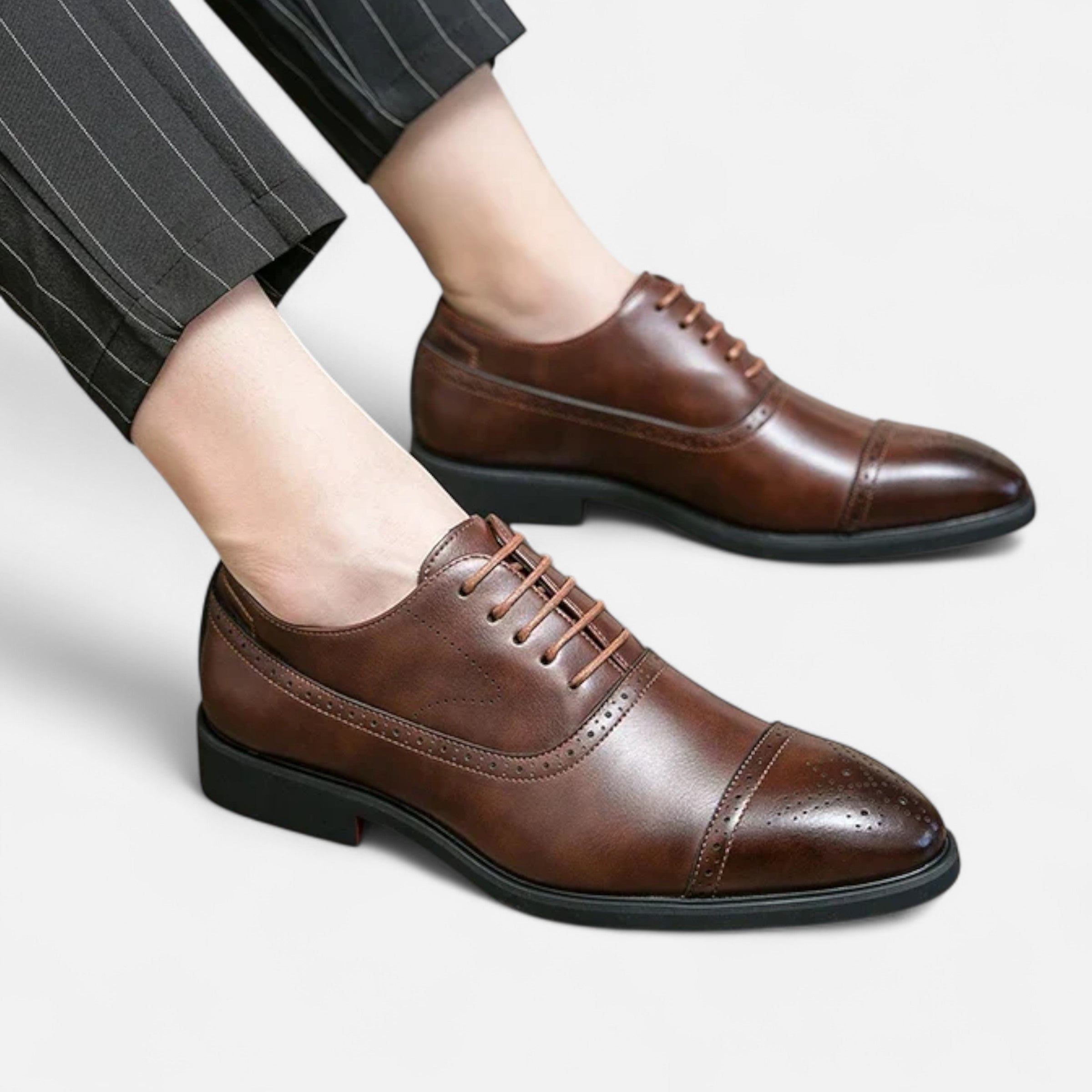 Herre Oxford Sko Brogue Detalje Formel Bryllup Smart