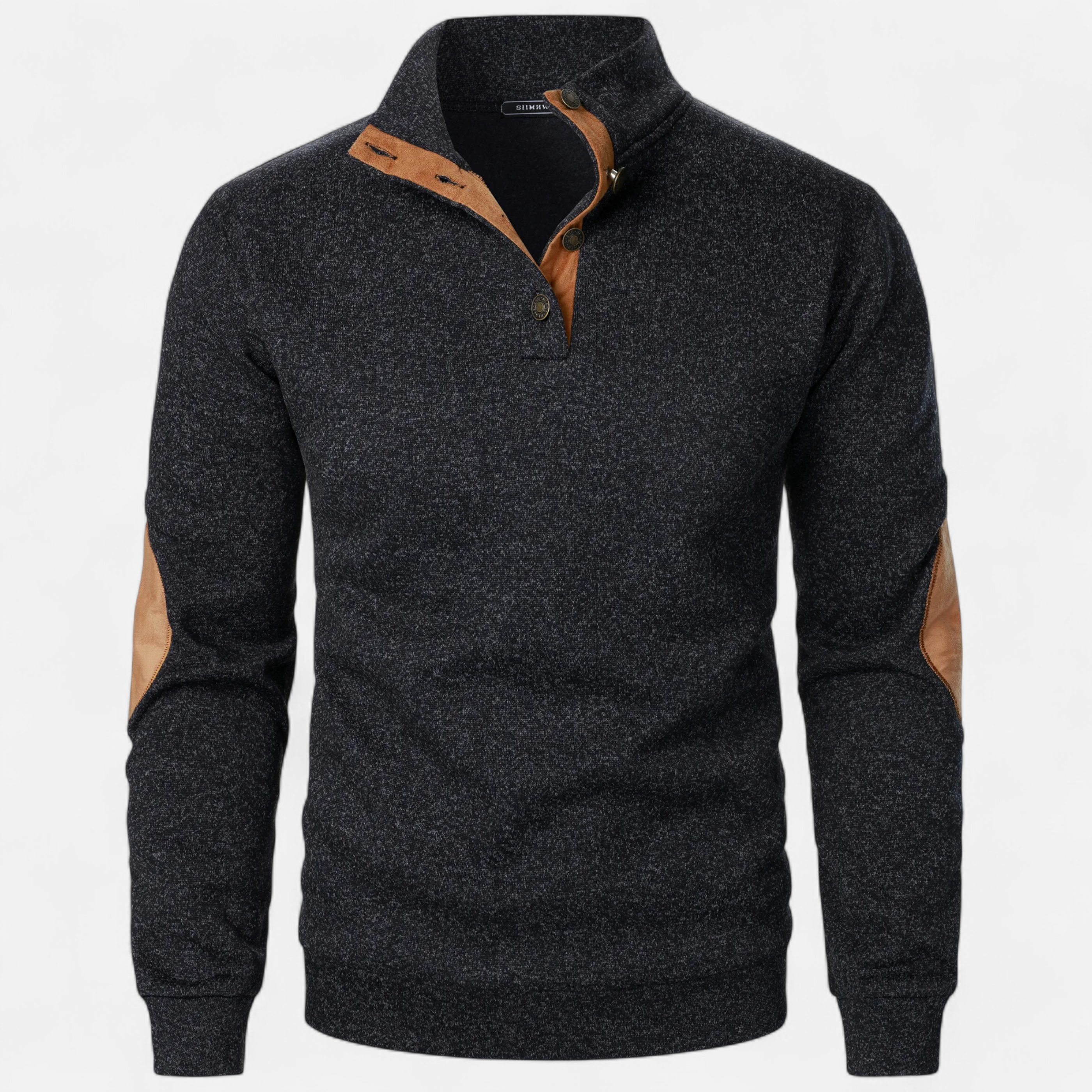 Devinton | Men’s Knitted Jumper – Stand Collar Heritage Style