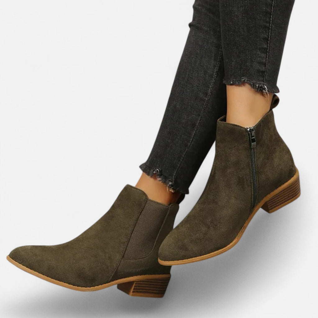 Devinton | Women's Mid-Heel Chelsea Ankle Boots