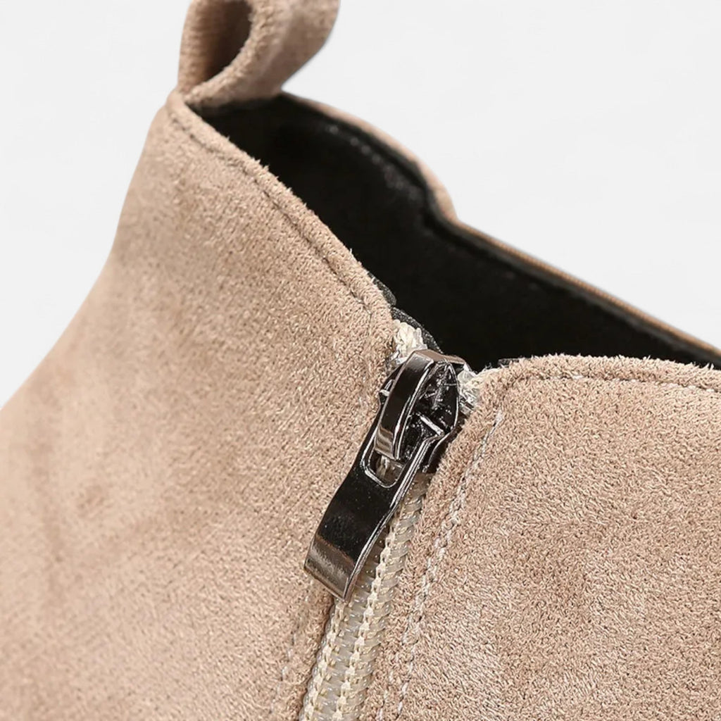 Devinton | Women's Mid-Heel Chelsea Boots in Suede