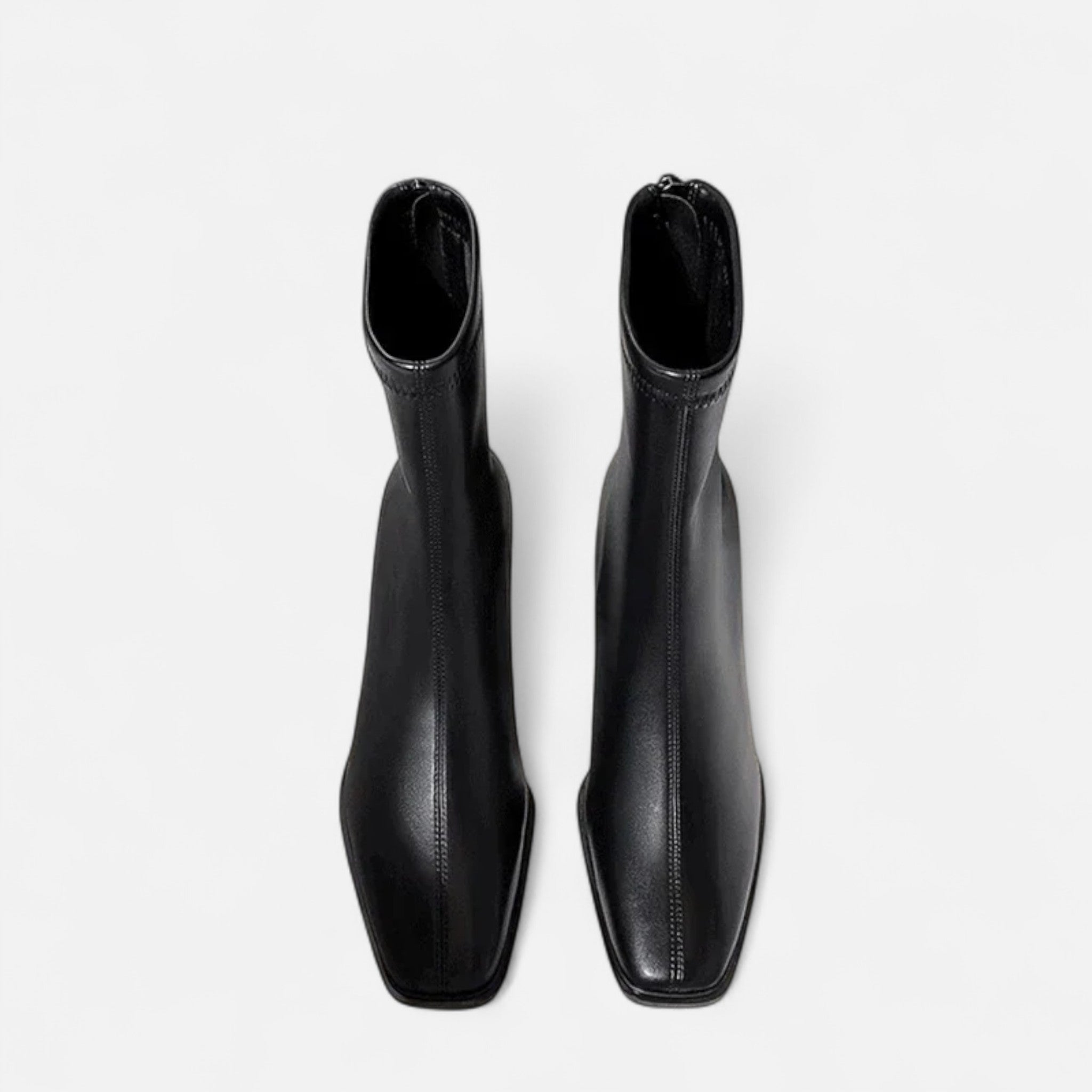 Devinton | Women’s Vintage Square-Toe Ankle Boots