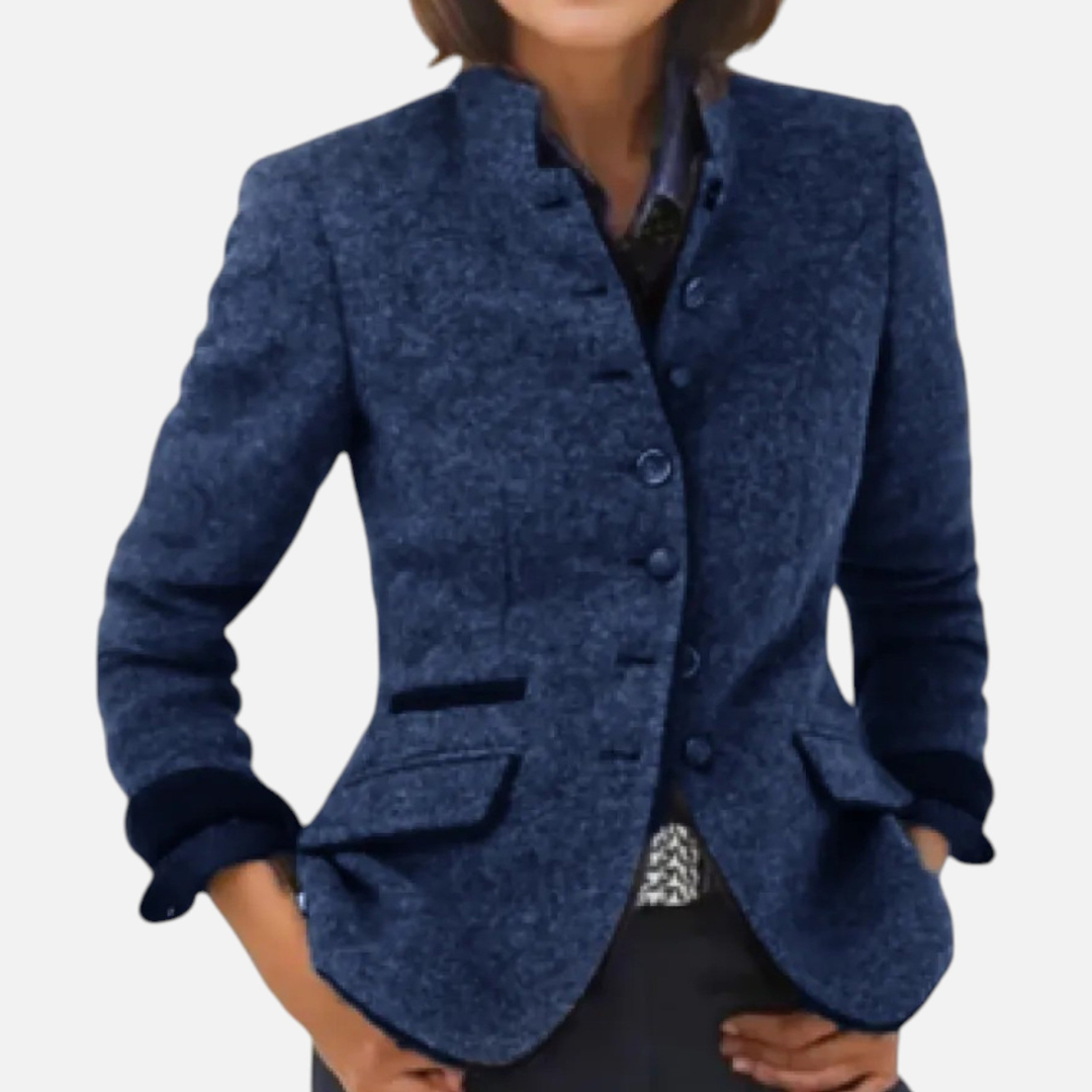 Devinton | Women’s Winter Coat Wool Blend Elegant Style