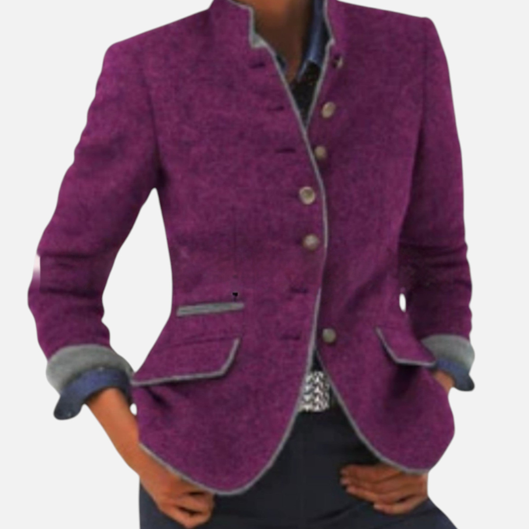 Devinton | Women’s Winter Coat Wool Blend Elegant Style