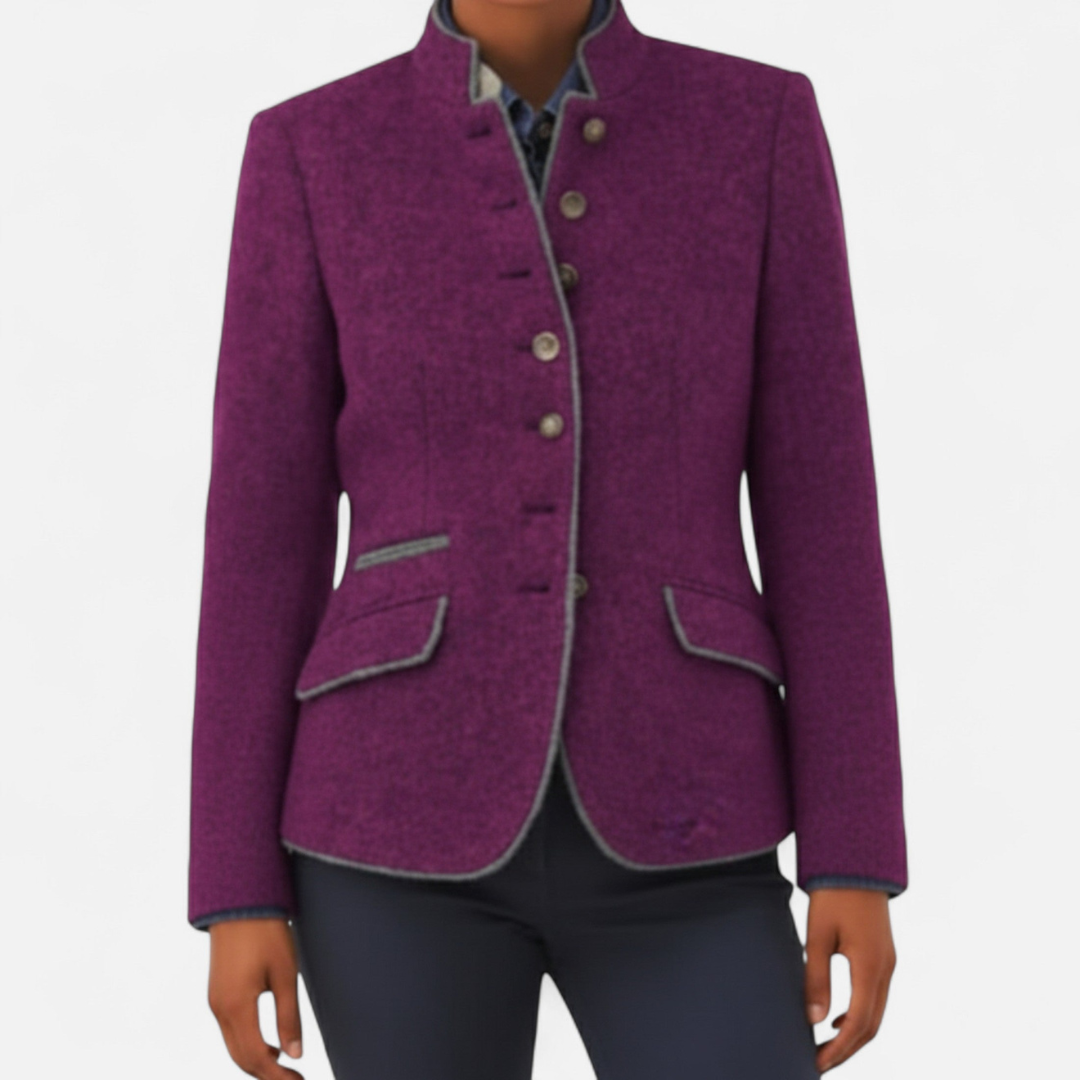 Devinton | Women’s Winter Coat Wool Blend Elegant Style