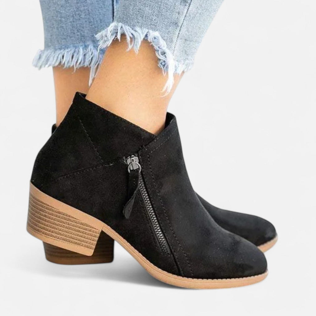 Devinton | Women's Block Heel Ankle Boots