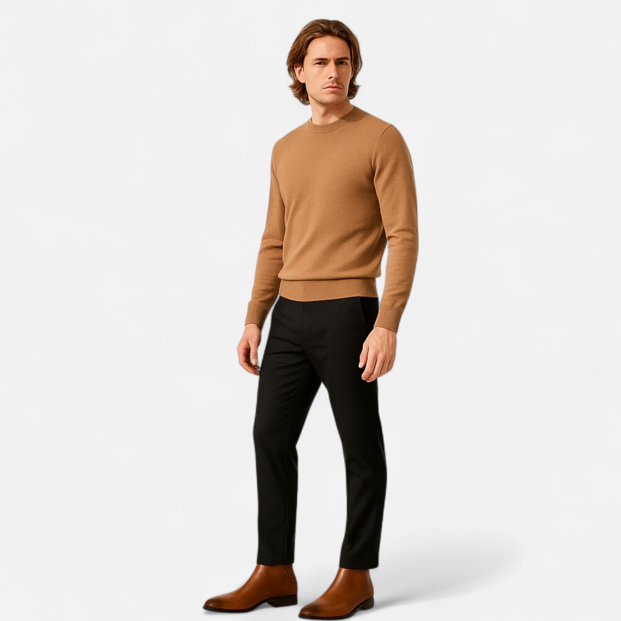 Devinton | Men’s Square-Toe Chelsea Boots