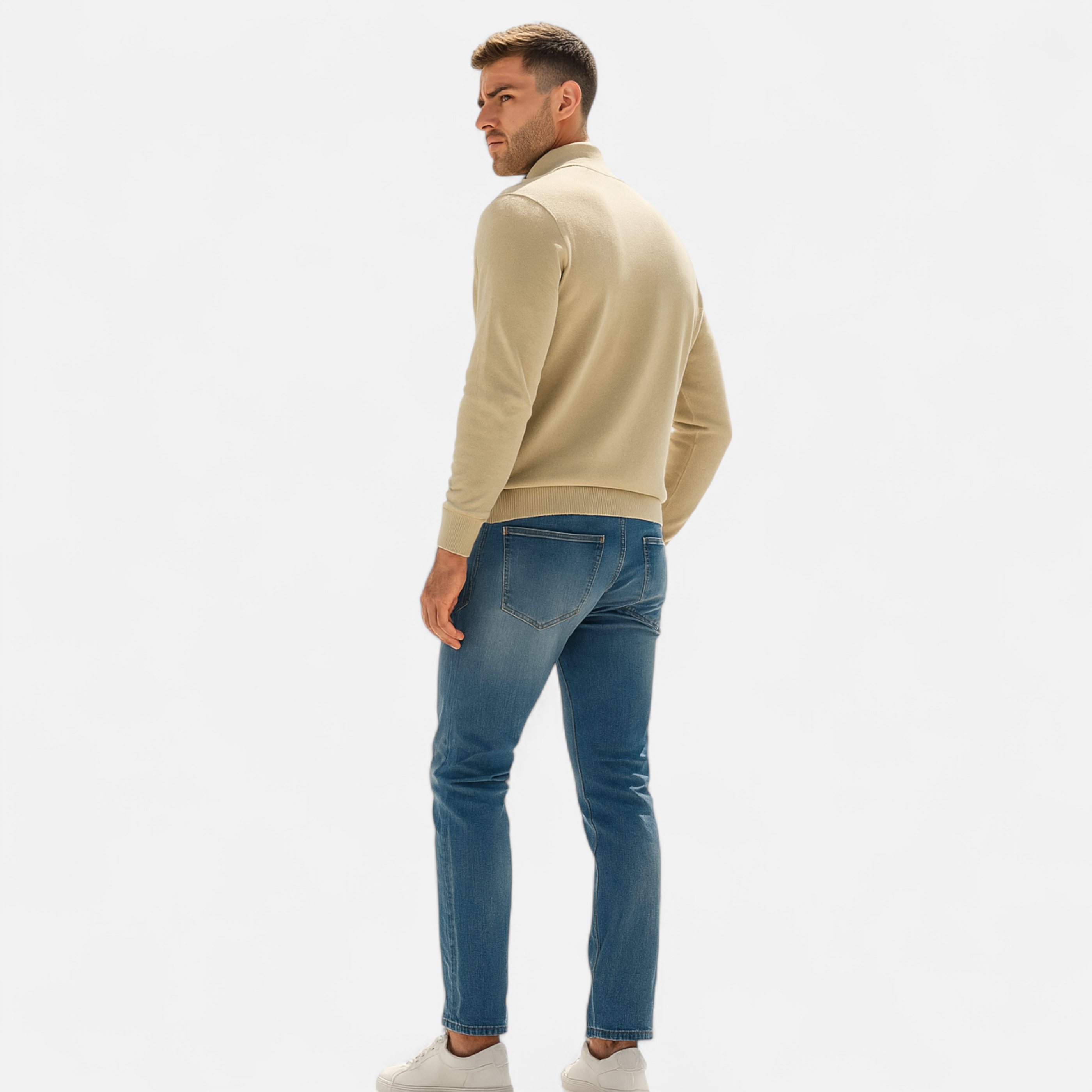 Devinton | Men’s Half-Zip Jumper – Heritage Knit Elegance