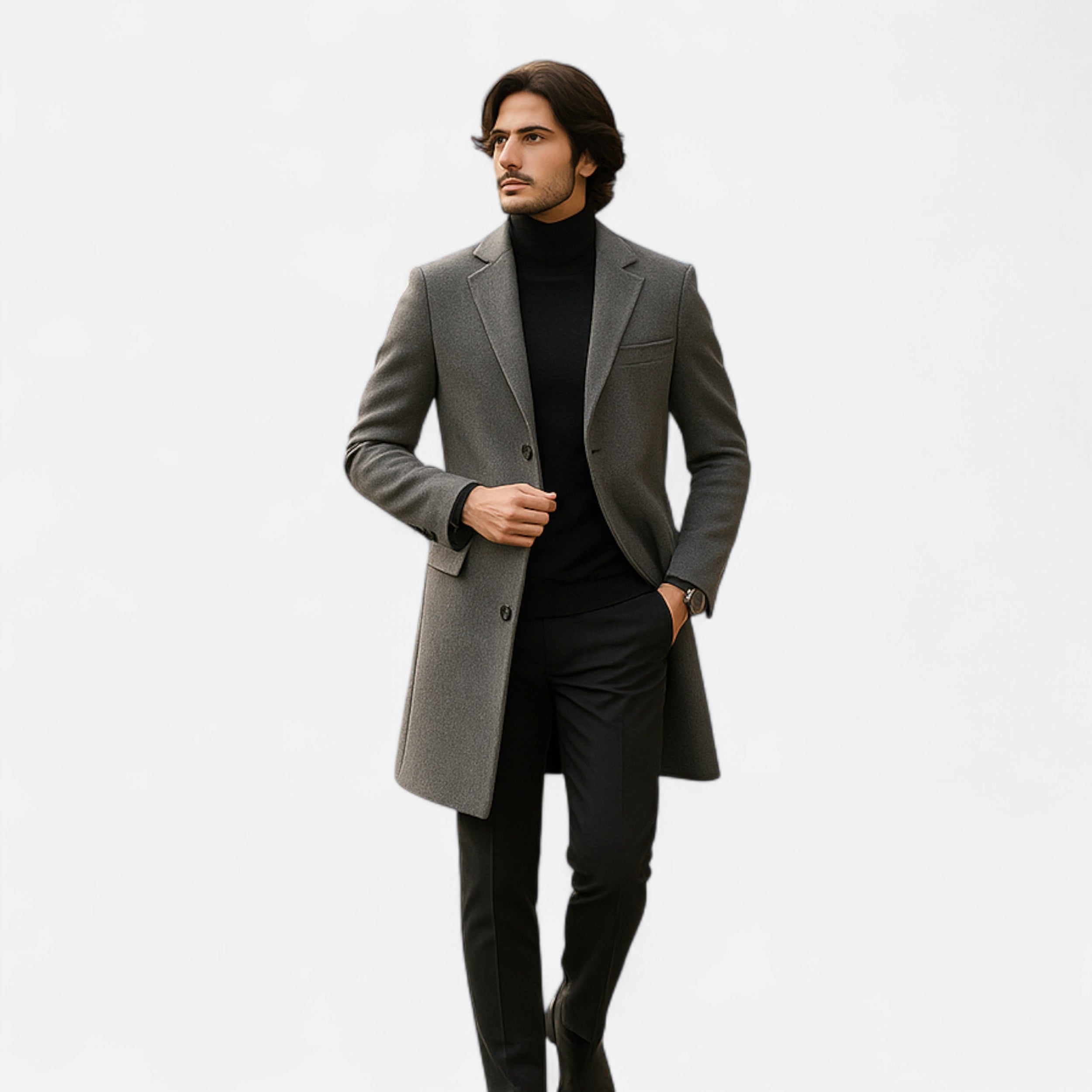 Devinton | Men's Winter Coat, Business Casual Style