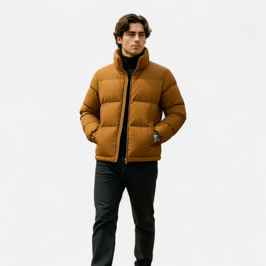 Devinton | Men's Plus Size Winter Quilted Jacket Waterproof and Warm