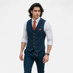 Herre Vest Tweed Vintage Bryllup Fest