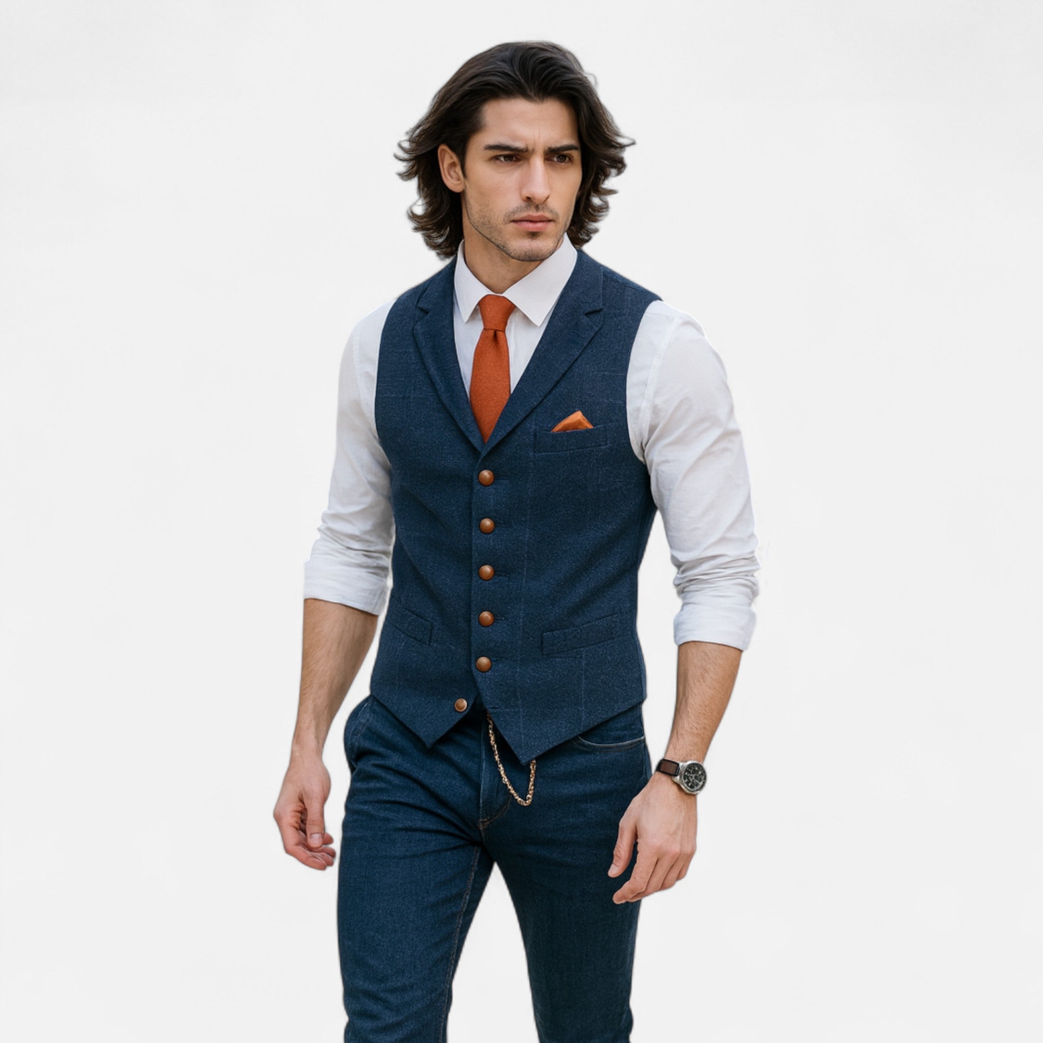 Devinton | Men's Vintage Vest with Classic Cut