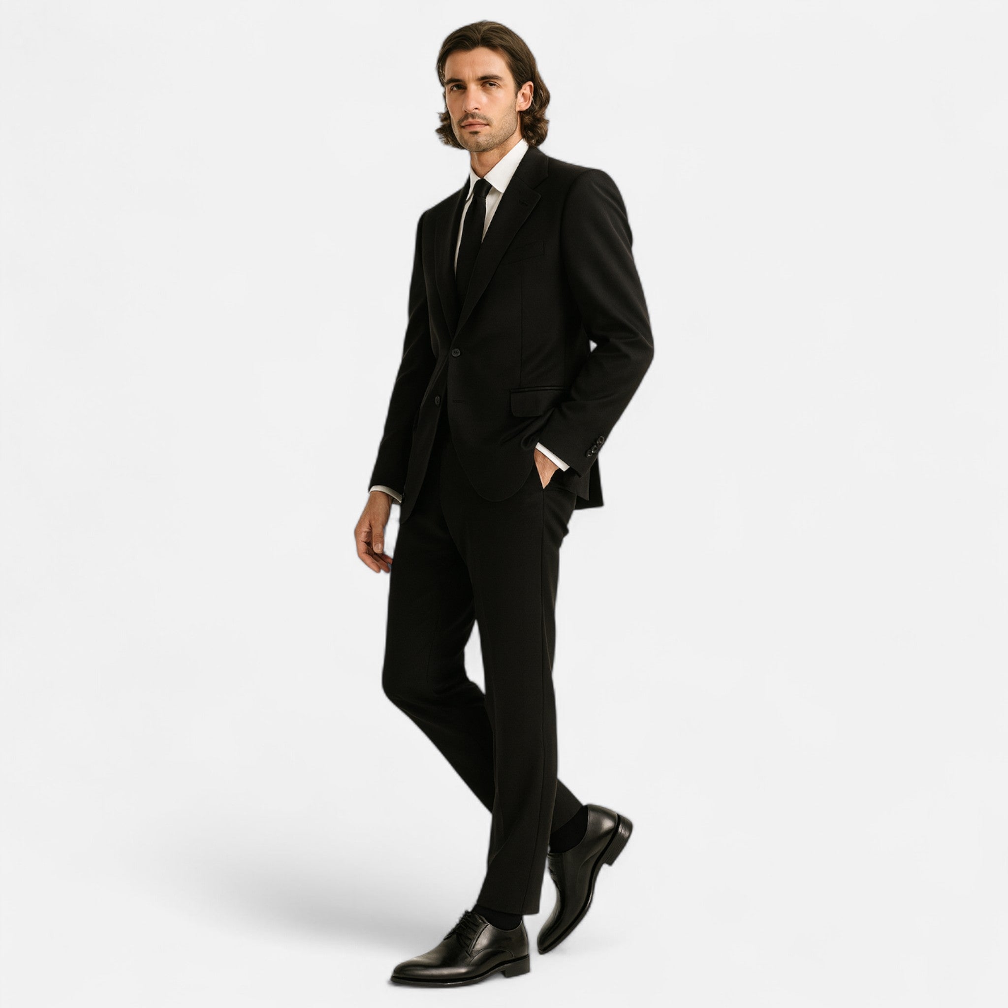 Devinton | Men's Elegant Winter Shoes with Classic Laces