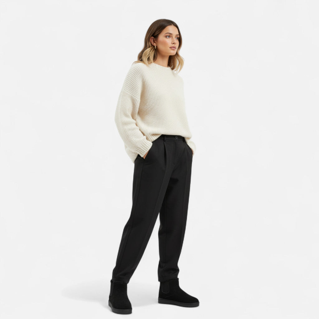 Devinton | Women's Winter Ankle Boots with Thick Sole and Elegant Design