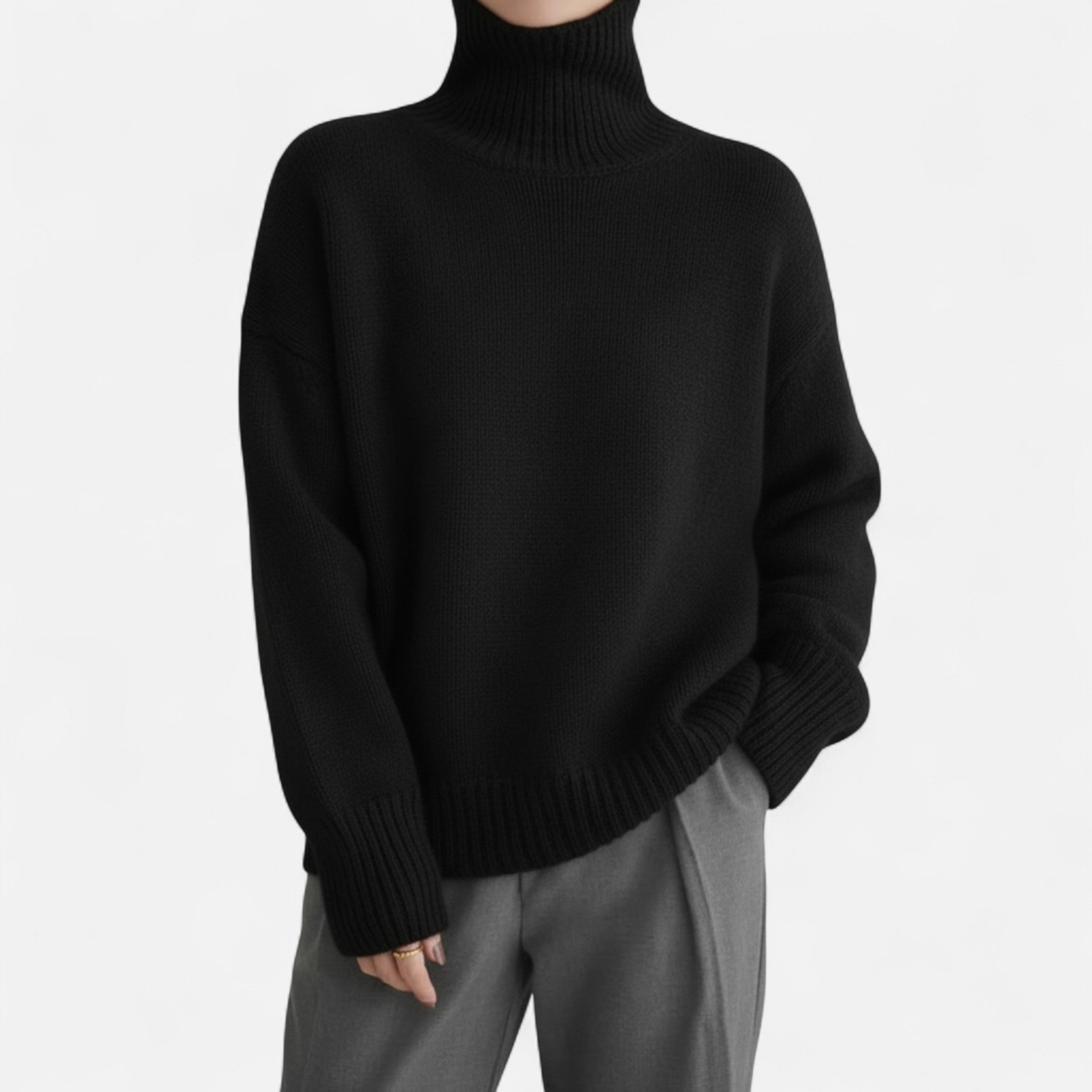 Devinton | Women's Winter High Neck Cashmere Jumper