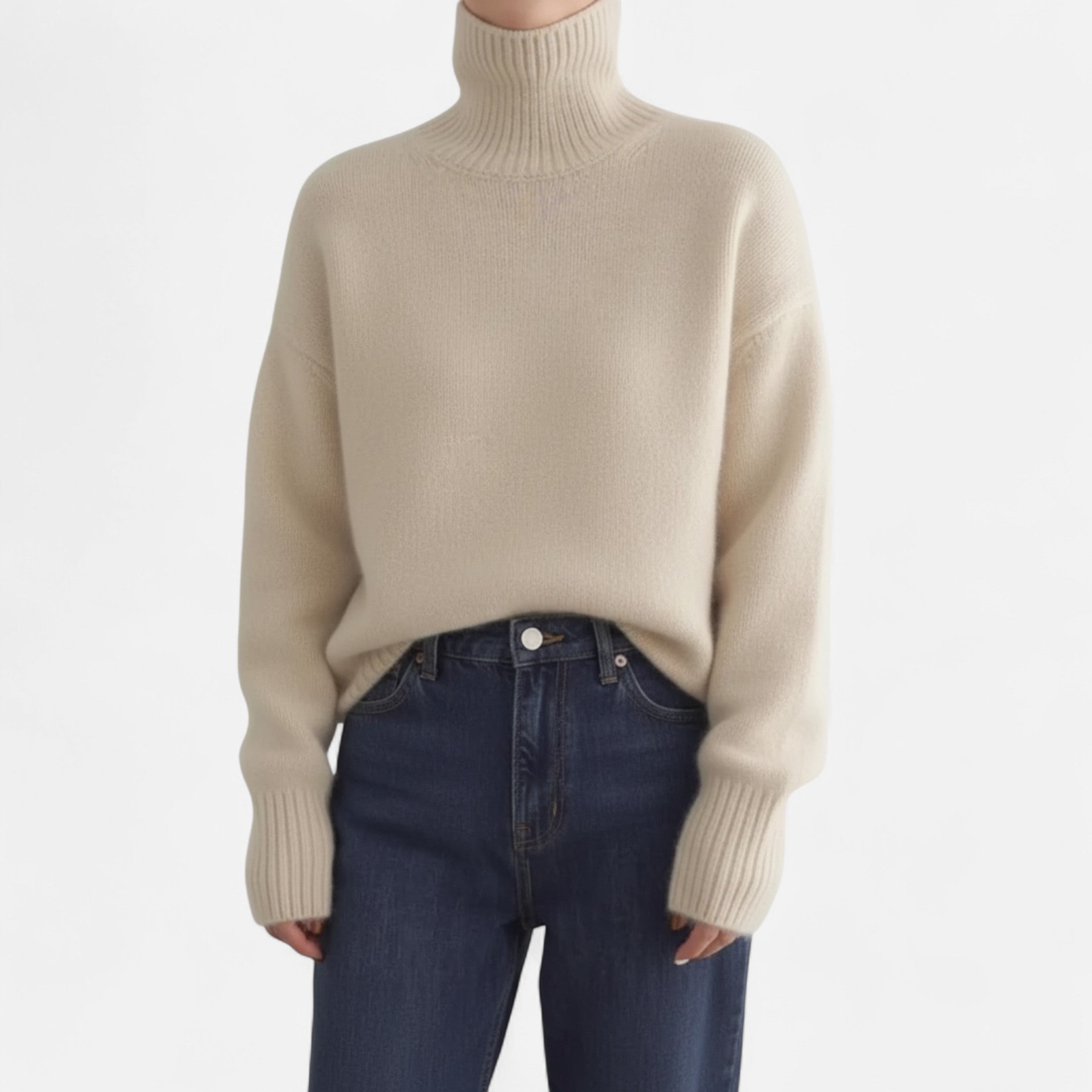 Devinton | Women's Winter High Neck Cashmere Jumper