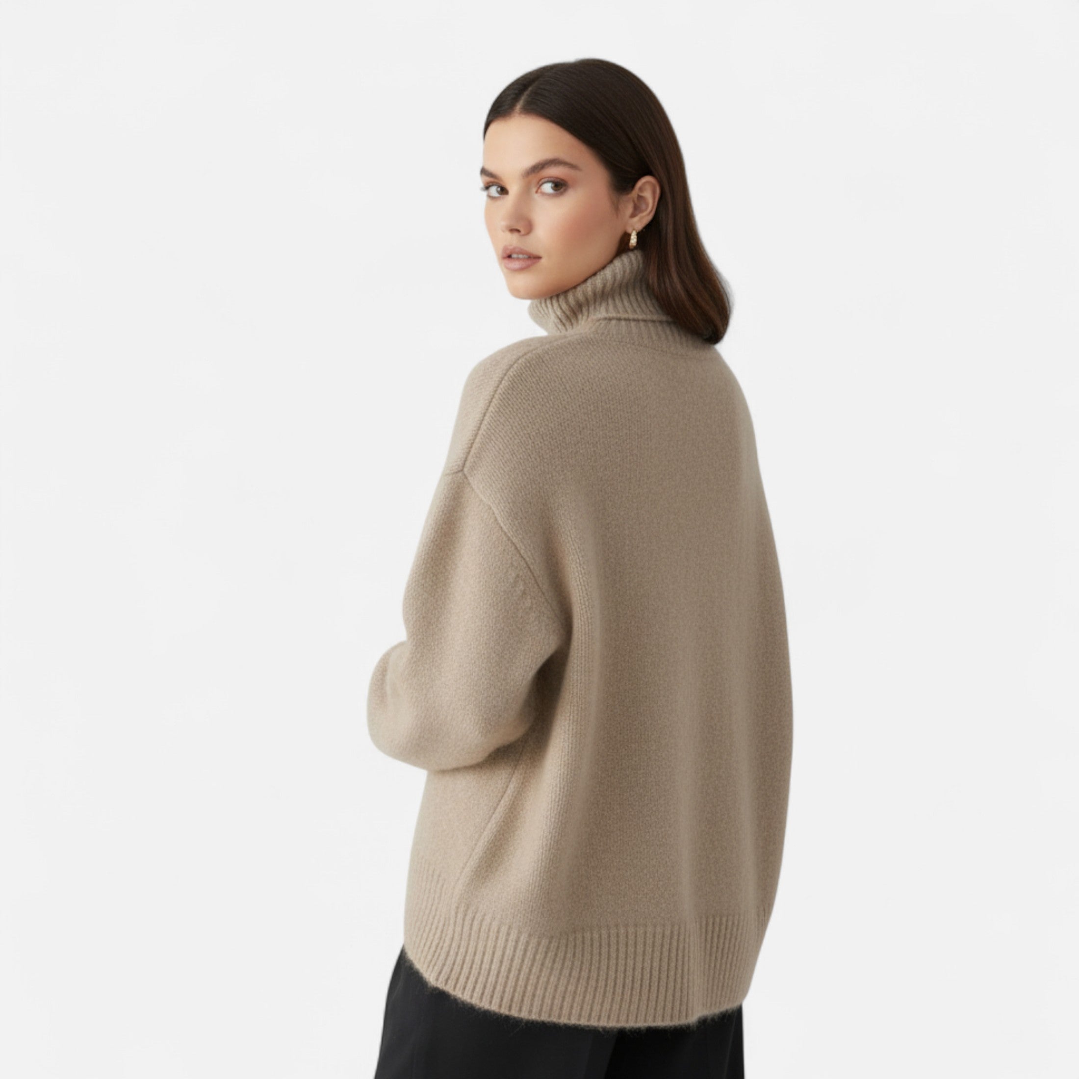 Devinton | Women's Winter High Neck Cashmere Jumper