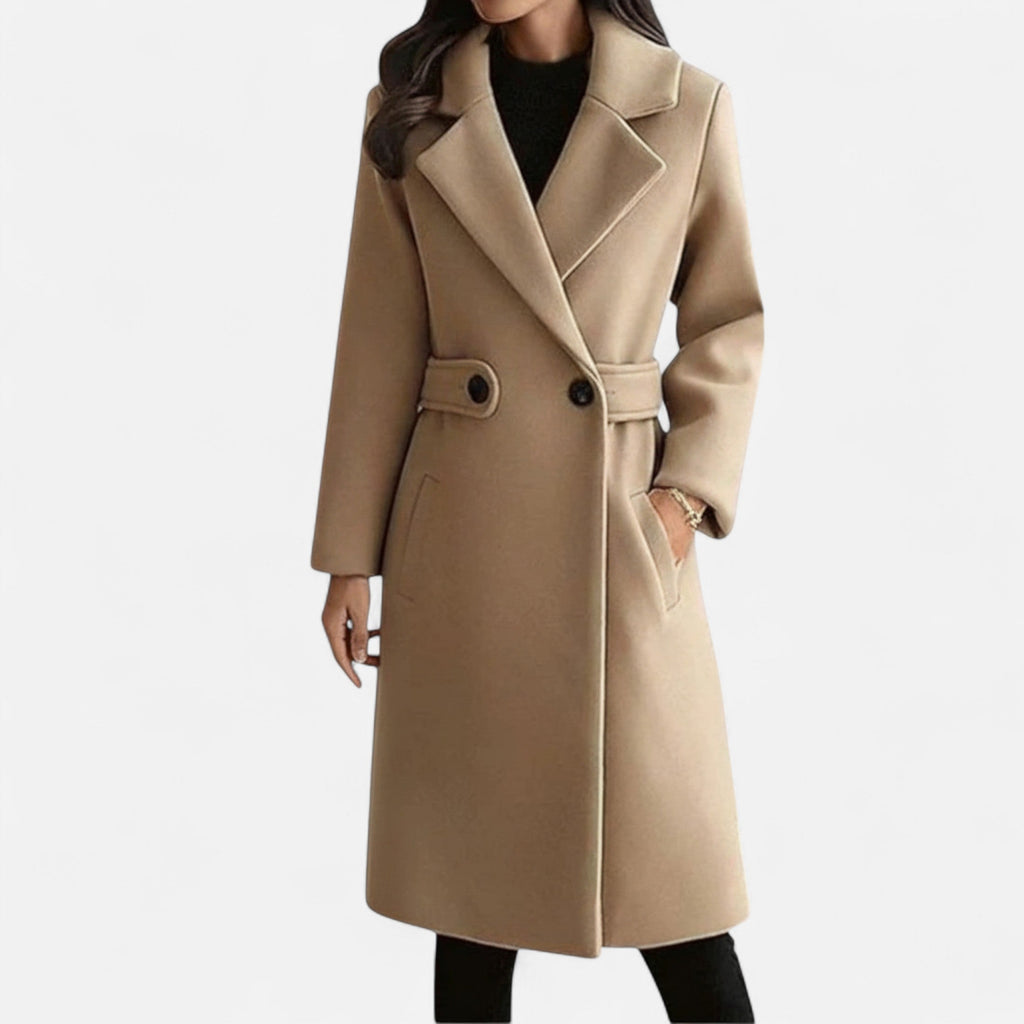 Devinton | Women's Long Coat with Belt