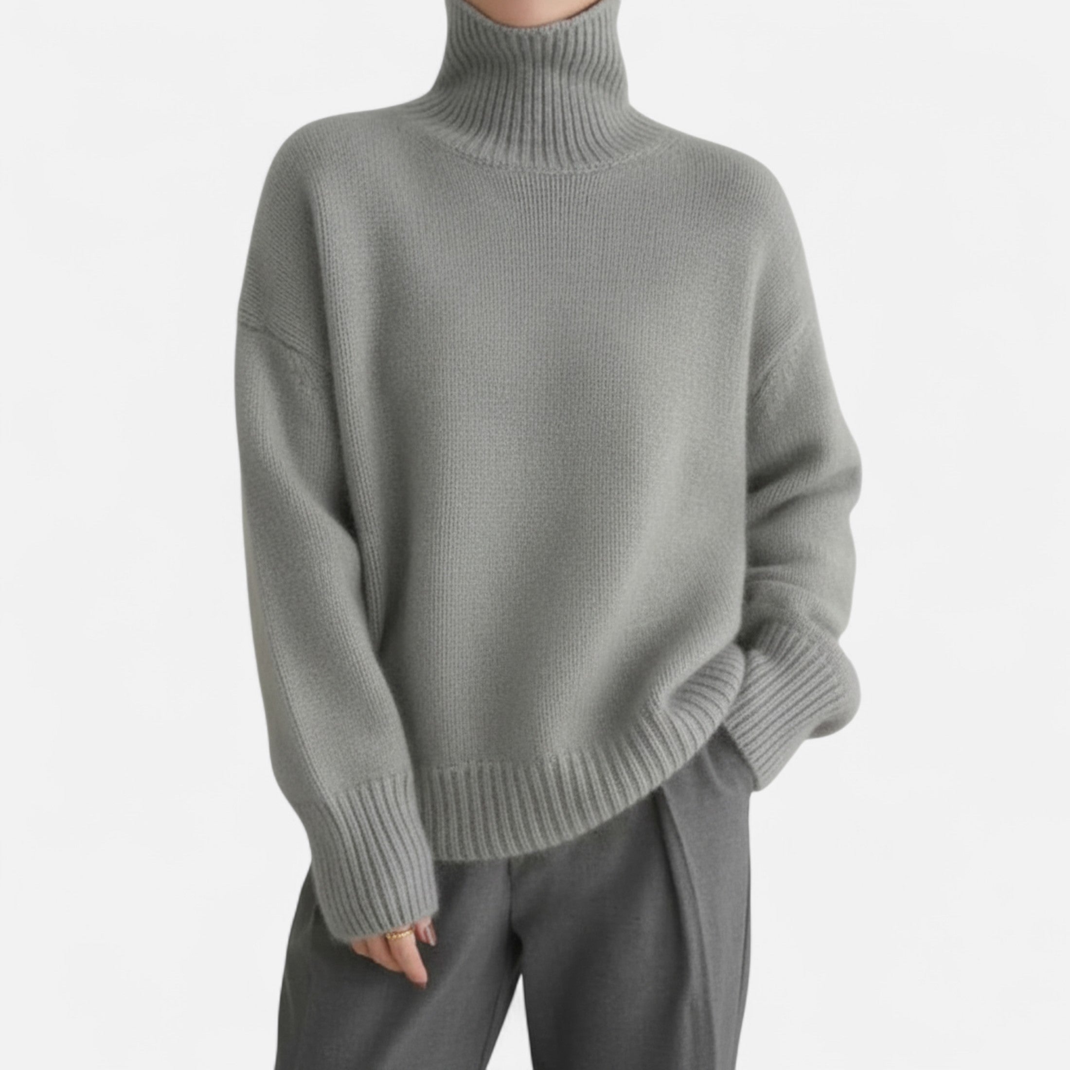 Devinton | Women's Winter High Neck Cashmere Jumper