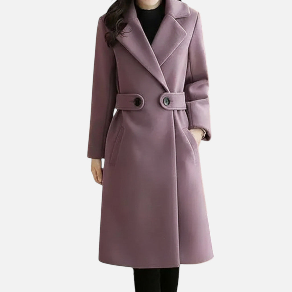 Devinton | Women's Long Coat with Belt