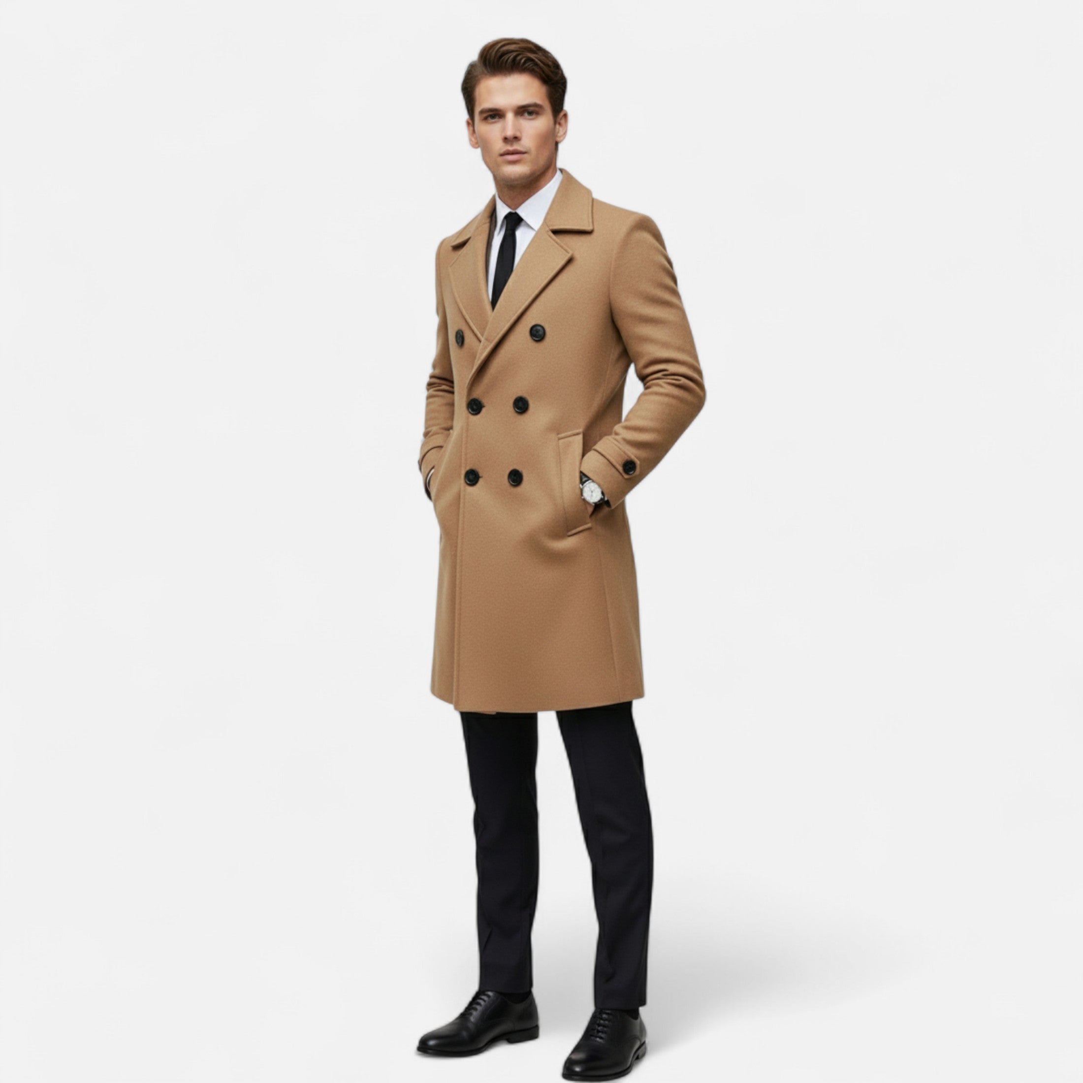 Devinton | Men's Double-Breasted Winter Coat
