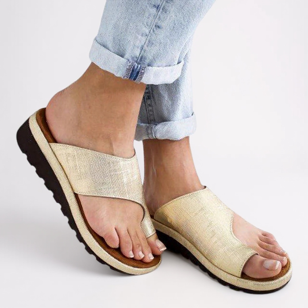 Dame Sandaler Platform Tå Separator Blød Sål Komfort Sommer