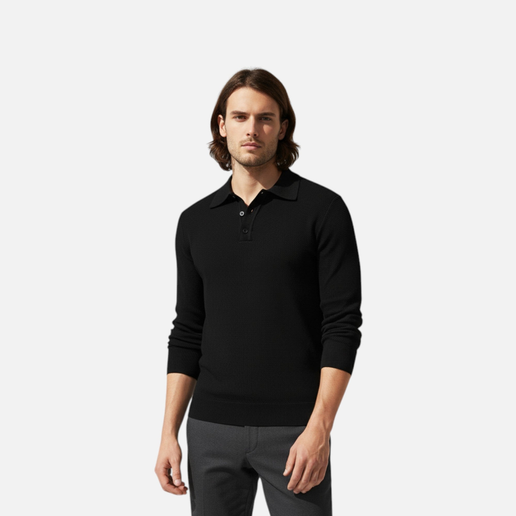 Devinton | Men’s Luxury Long Sleeve Polo