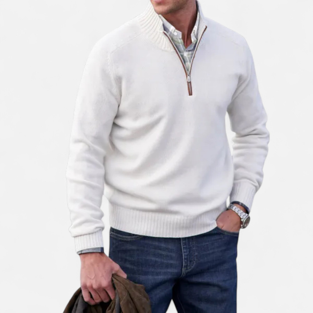 Devinton | Men’s Cashmere Zip Jumper