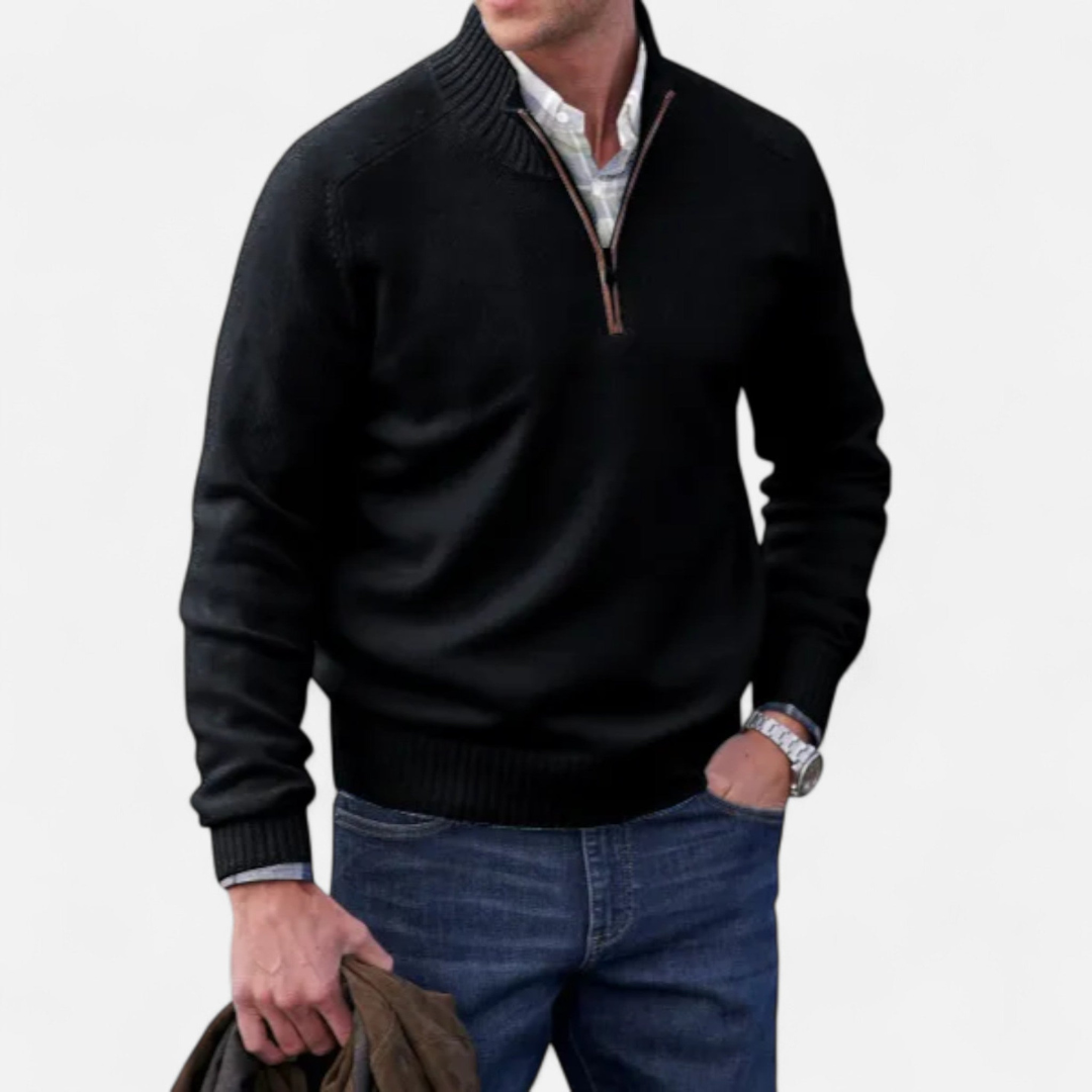 Devinton | Men’s Cashmere Zip Jumper