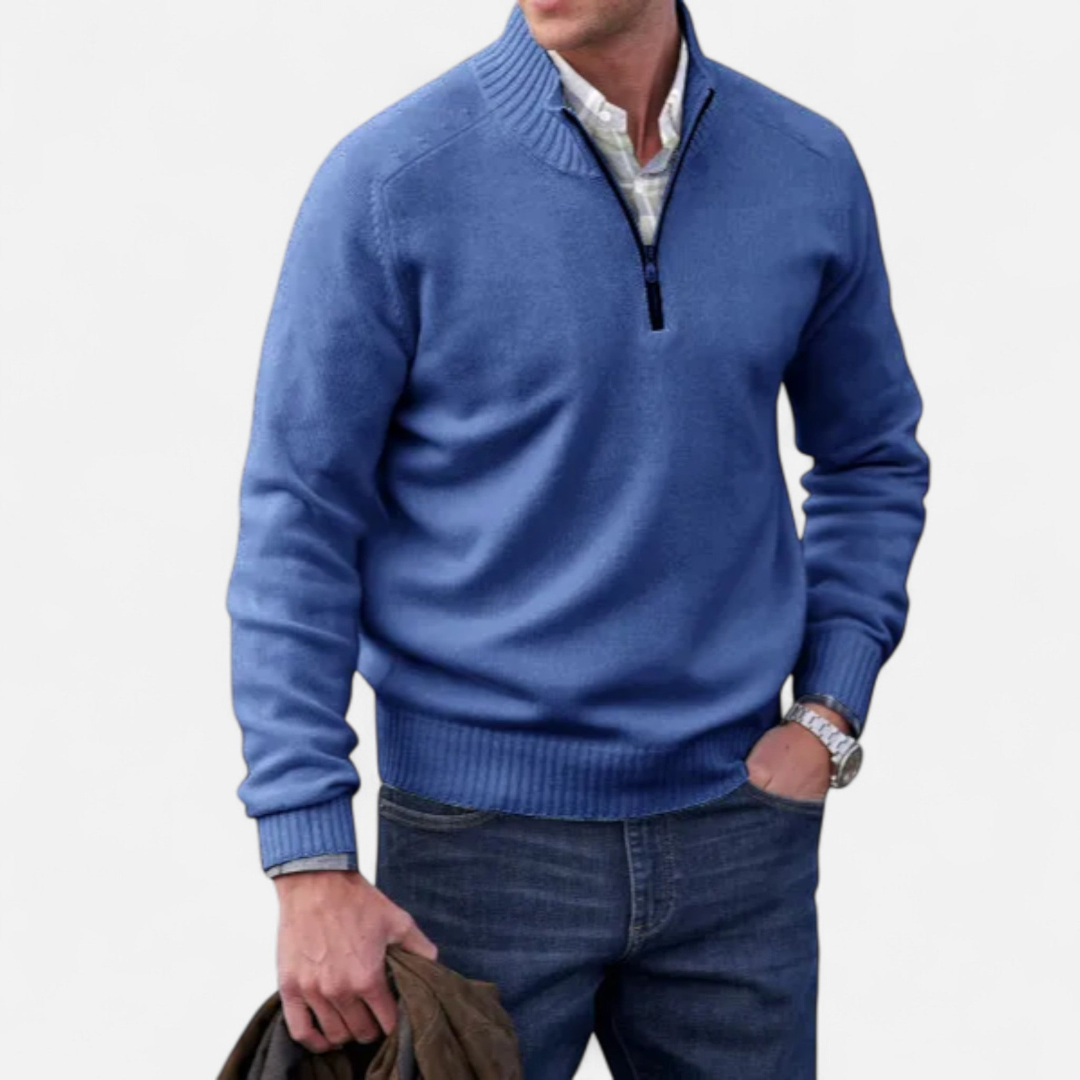 Devinton | Men’s Cashmere Zip Jumper