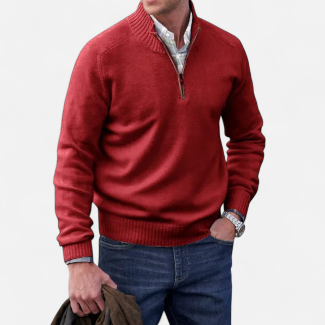 Devinton | Men’s Cashmere Zip Jumper