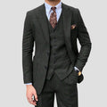 Herre Jakkesæt Tweed Tre-delt Slim Fit Bryllup