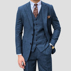 Herre Jakkesæt Tweed Tre-delt Slim Fit Bryllup