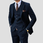 Herre Jakkesæt Tweed Tre-delt Slim Fit Bryllup