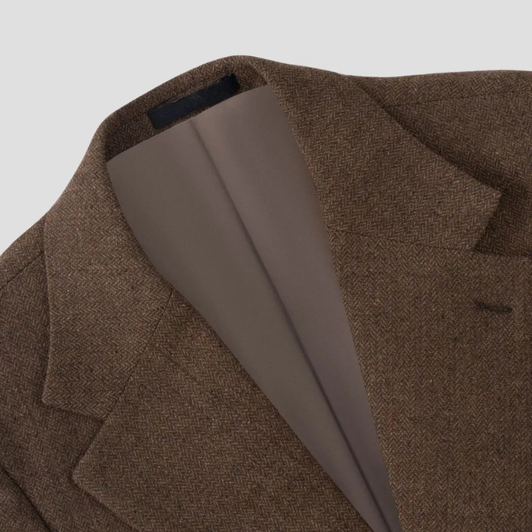 Herre Jakkesæt Tweed Tre-delt Slim Fit Bryllup