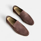 Herre Loafers Ruskind Slip On Komfort Smart Casual
