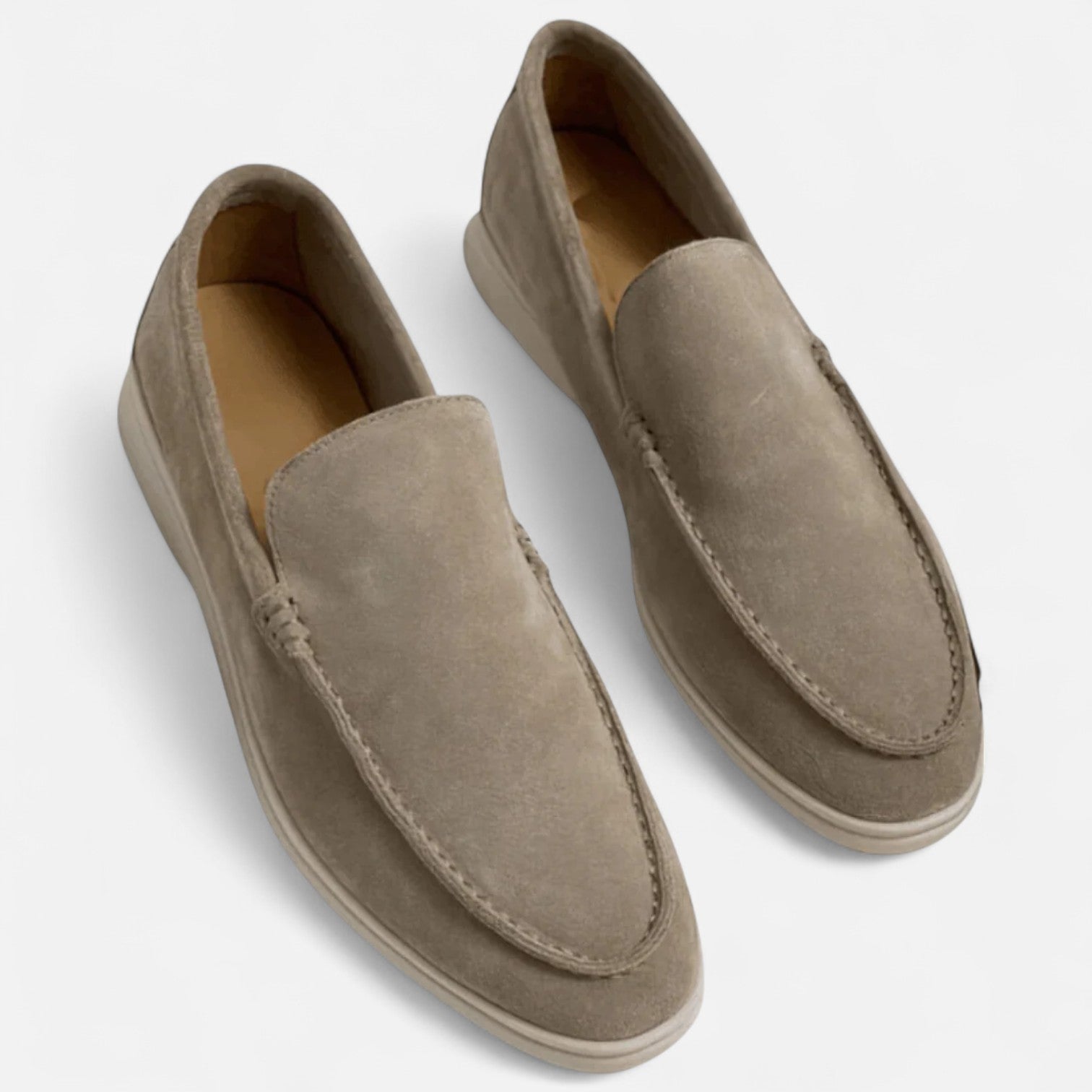Herre Loafers Ruskind Slip On Komfort Smart Casual