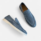 Herre Loafers Ruskind Slip On Komfort Smart Casual