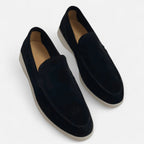 Herre Loafers Ruskind Slip On Komfort Smart Casual