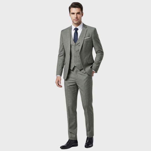 Herre Tre-delt Jakkesæt Slim Fit Formel Bryllup