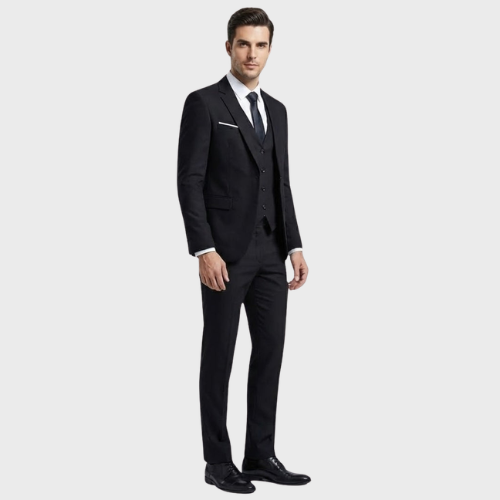 Herre Tre-delt Jakkesæt Slim Fit Formel Bryllup
