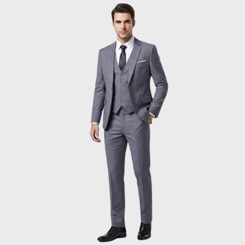 Herre Tre-delt Jakkesæt Slim Fit Formel Bryllup