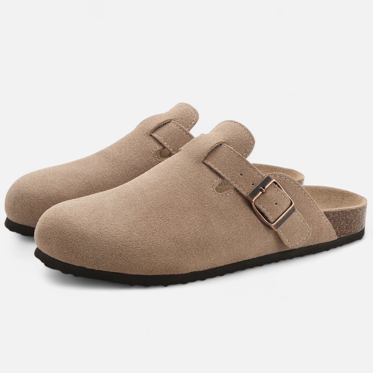 Herre Clogs Ruskind Spænde Sommer Komfort Slip On