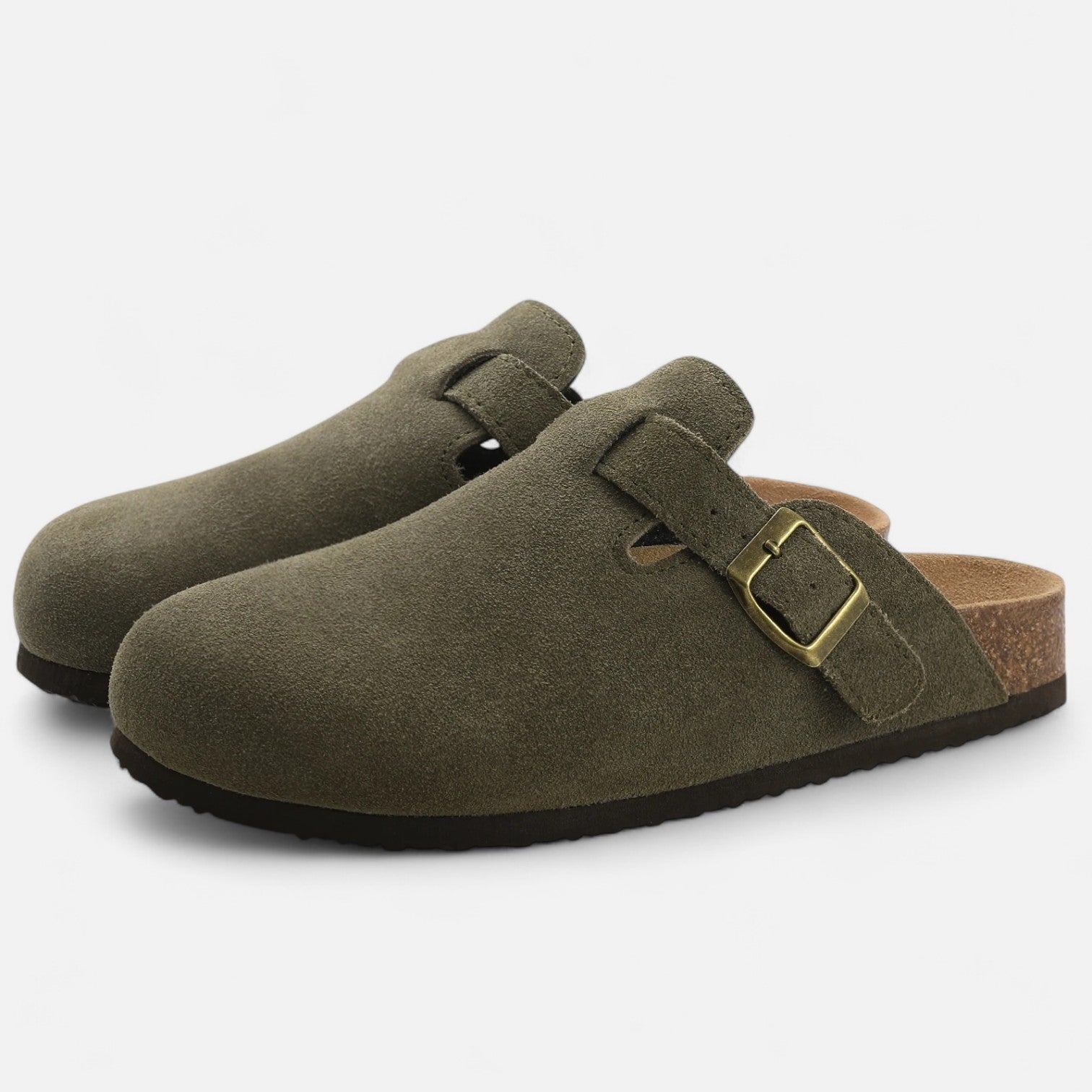 Herre Clogs Ruskind Spænde Sommer Komfort Slip On
