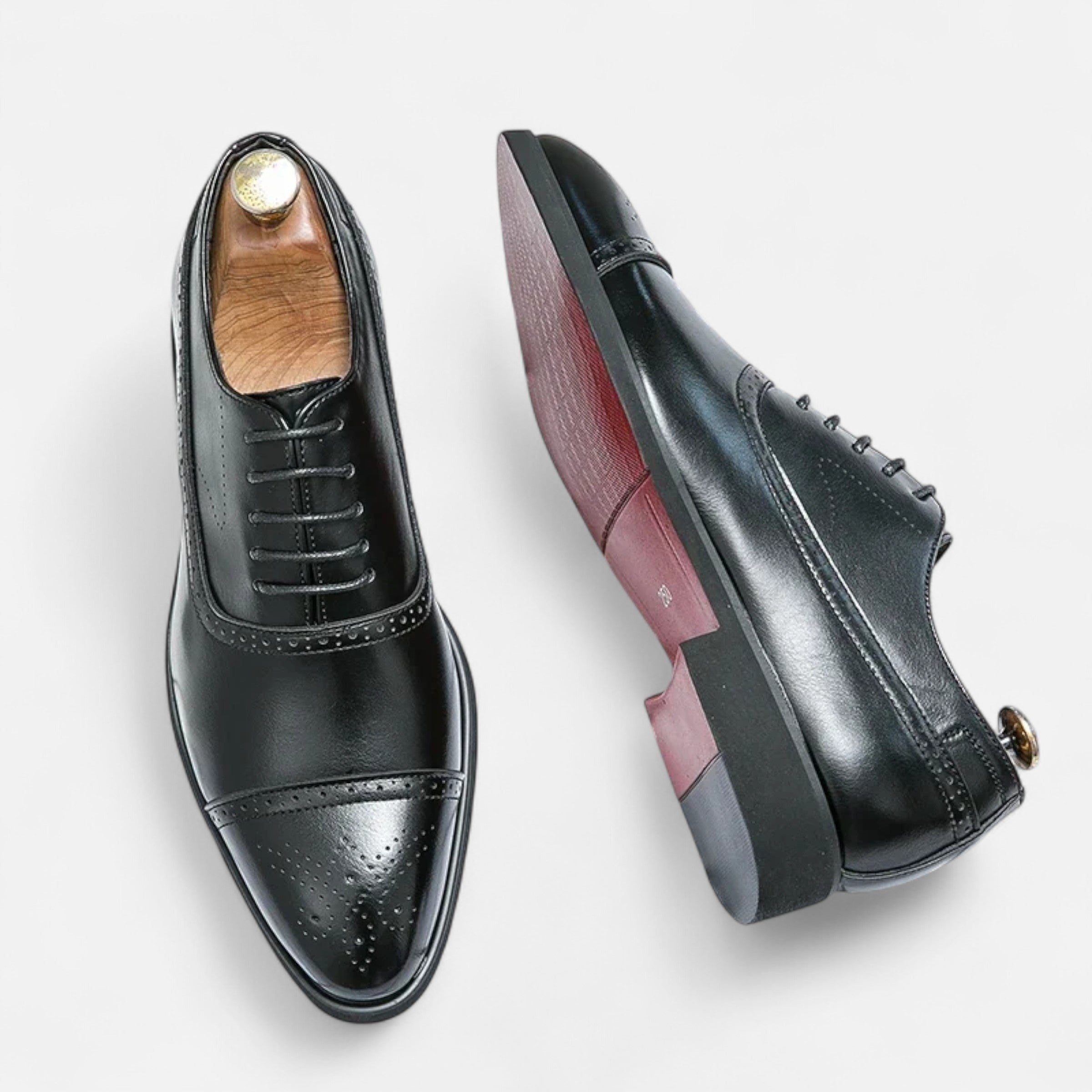 Herre Oxford Sko Brogue Detalje Formel Bryllup Smart