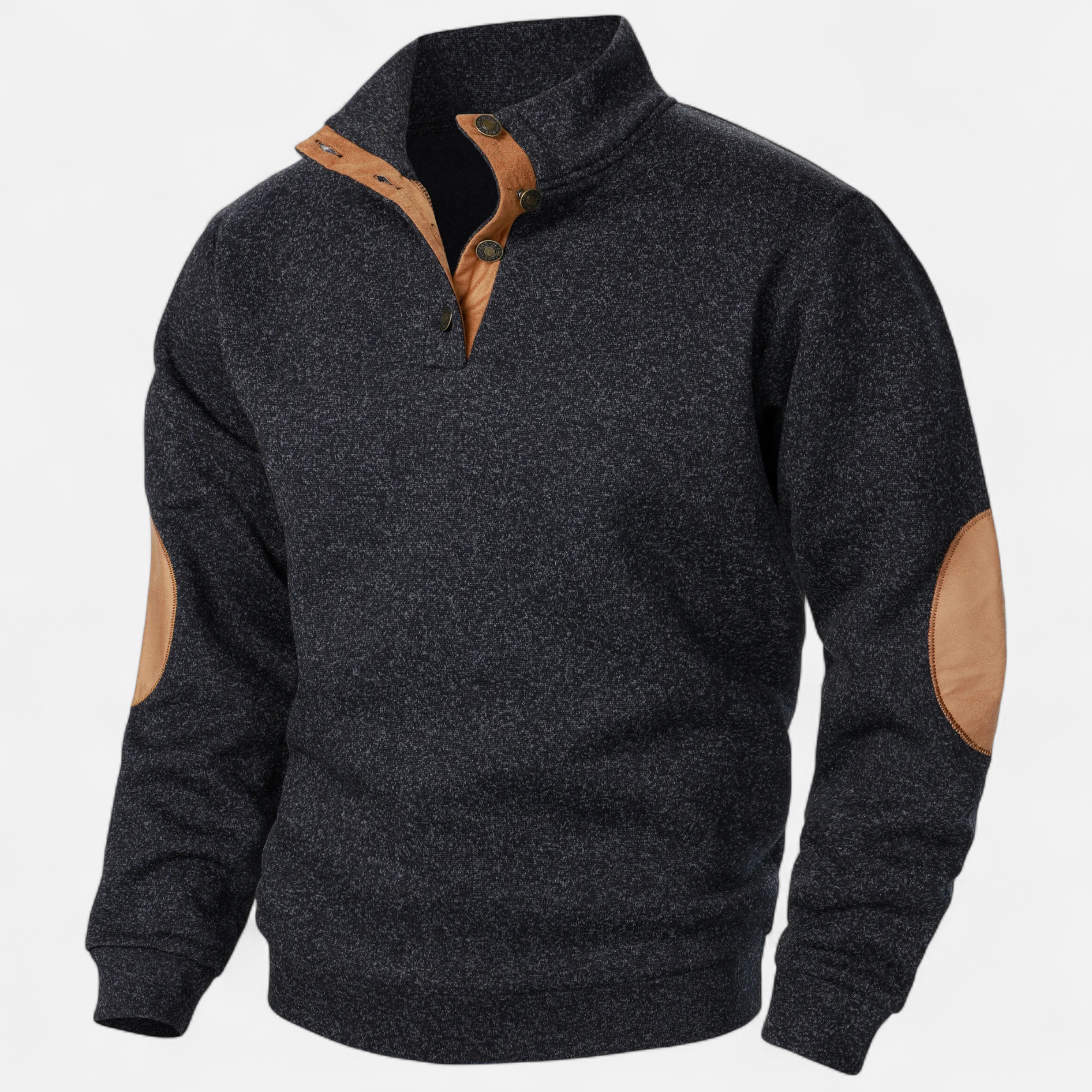 Devinton | Men’s Knitted Jumper – Stand Collar Heritage Style