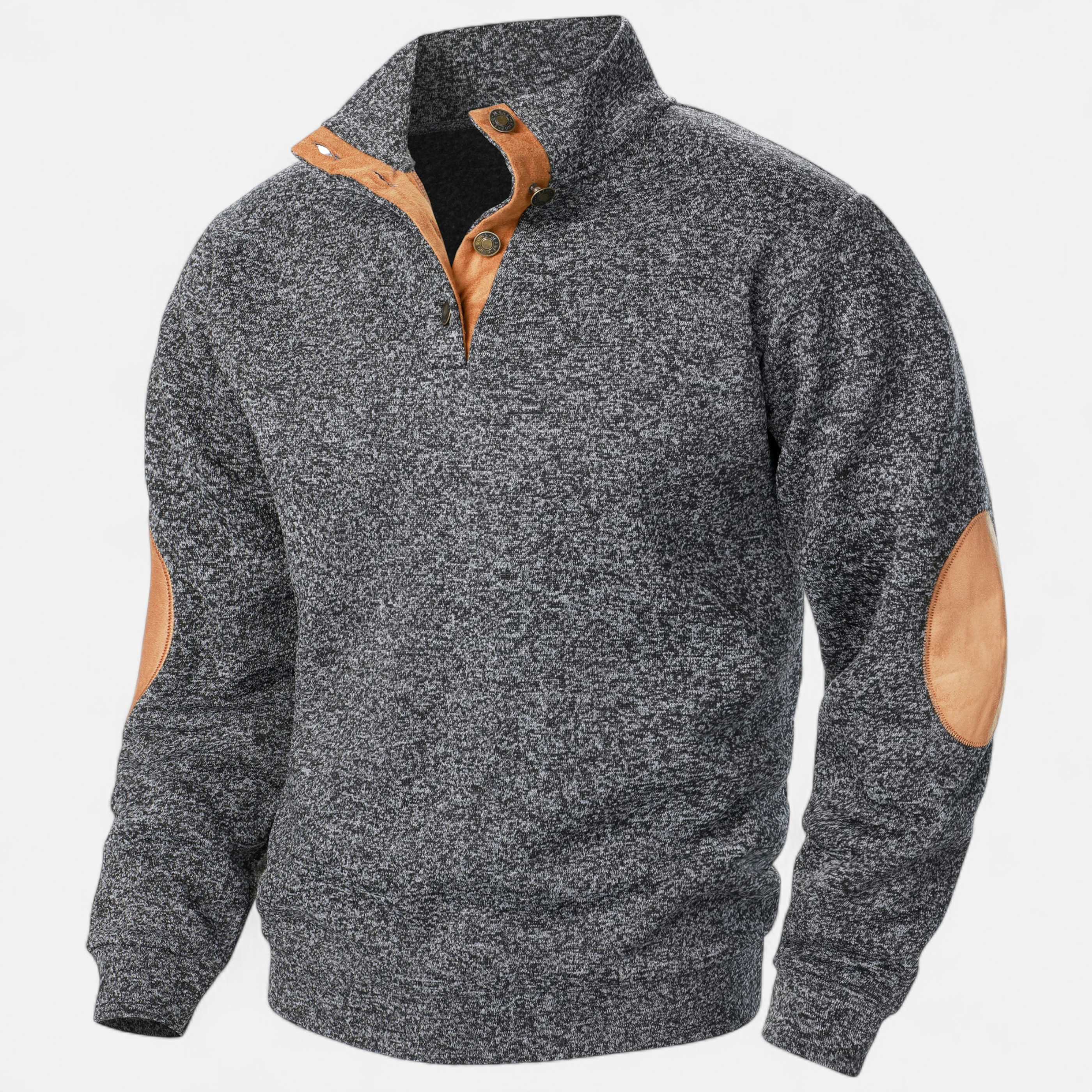 Devinton | Men’s Knitted Jumper – Stand Collar Heritage Style